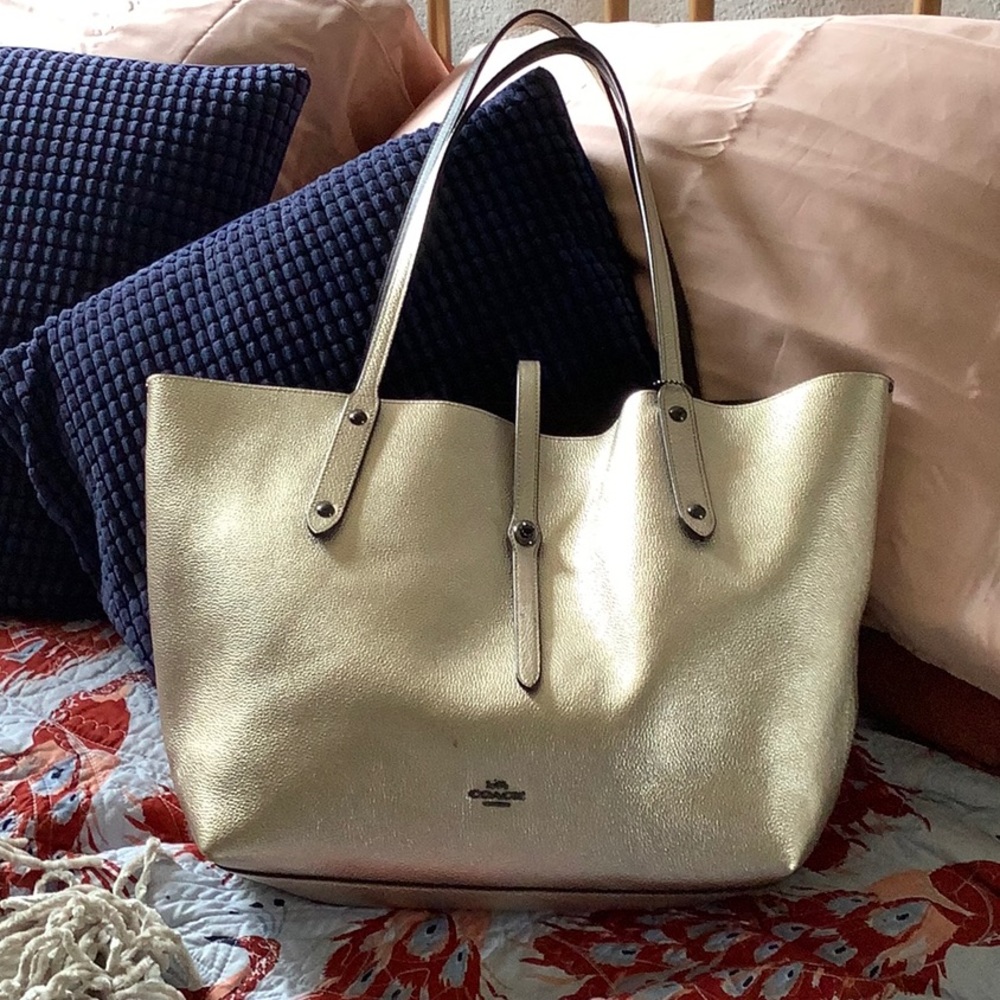 Metallic Market tote bag